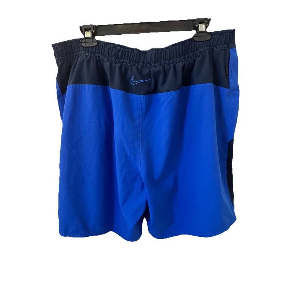 Nike Mens Repel Swimming Shorts Trunks Water Repellent Color Block Blue Size XXL